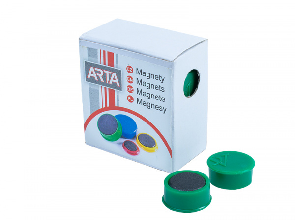 detail Magnety ARTA průměr 16mm, zelené (10ks v balení)