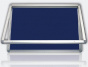 náhled Venkovní vitrína s horizontálním otevíráním, výplň modrý filc, 75 x 70 cm