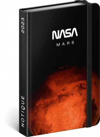 detail Týdenní diář NASA 2023, 11 × 16 cm