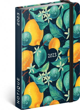detail Týdenní diář Citrony 2023, 11 × 16 cm