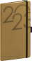 náhled Kapesní diář Ajax 2023, zlatý, 9 × 15,5 cm