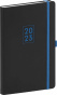 náhled Týdenní diář Nox 2023, černý / modrý, 15 × 21 cm