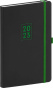 náhled Týdenní diář Nox 2023, černý / zelený, 15 × 21 cm