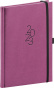 náhled Týdenní diář Majestic 2023, růžový, 15 × 21 cm