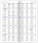 náhled Kapesní diář Vínový 2023, plánovací měsíční, 8 × 18 cm