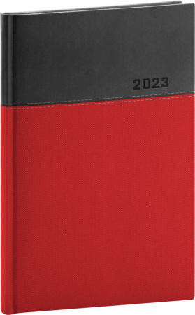 detail Týdenní diář Dado 2023, červenočerný, 15 × 21 cm