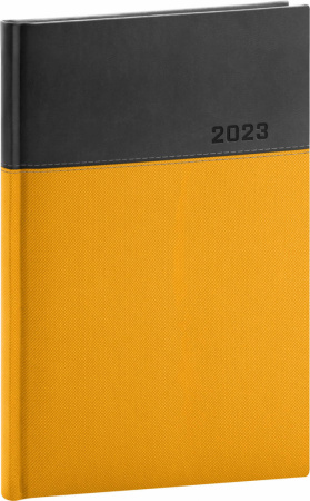 detail Týdenní diář Dado 2023, žlutočerný, 15 × 21 cm