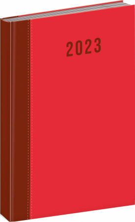 detail Denní diář Cambio 2023, červený, 15 × 21 cm