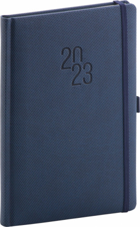 detail Týdenní diář Diamante 2023, modrý, 15 × 21 cm