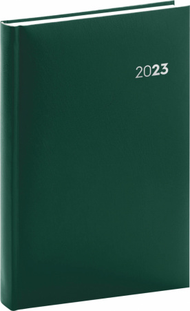 detail Denní diář Balacron 2023, zelený, 15 × 21 cm