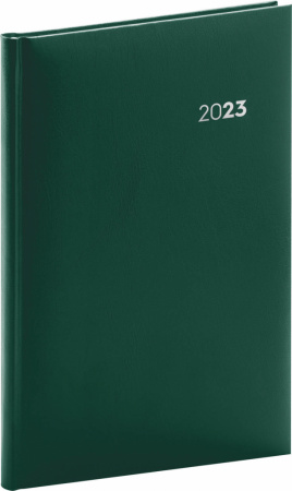 detail Týdenní diář Balacron 2023, zelený, 15 × 21 cm