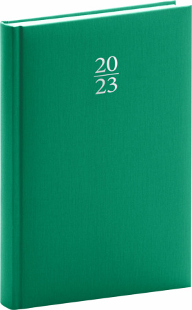 detail Denní diář Capys 2023, zelený, 15 × 21 cm