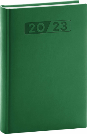 detail Denní diář Aprint 2023, zelený, 15 × 21 cm