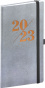 náhled Kapesní diář Vivella Fun 2023, stříbrný, 9 × 15,5 cm