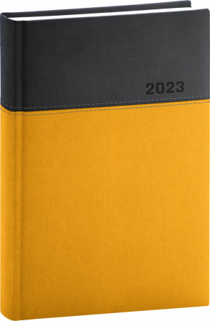detail Denní diář Dado 2023, žlutočerný, 15 × 21 cm