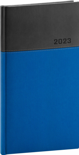 Kapesní diář Dado 2023, modročerný, 9 × 15,5 cm