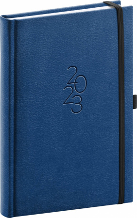 detail Denní diář Majestic 2023, modrý, 15 × 21 cm