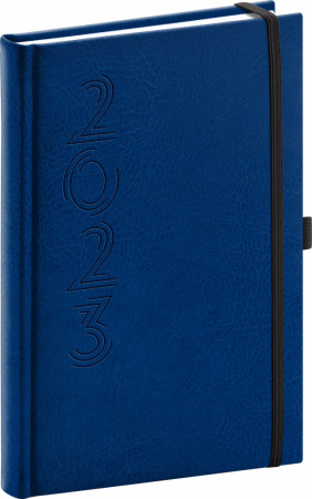 detail Denní diář Memory 2023, modrý, 15 × 21 cm