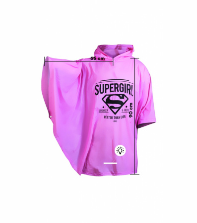 detail Školní batoh s pončem Supergirl – STAY CALM