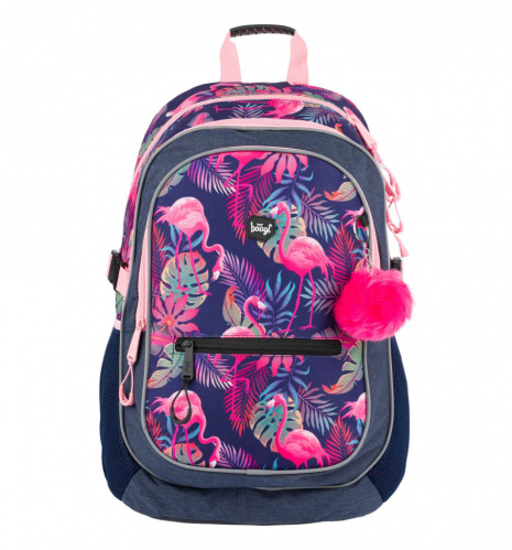 BAAGL Školní batoh Core Flamingo