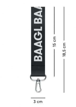 detail BAAGL Přívěsek na klíče krátký, černý