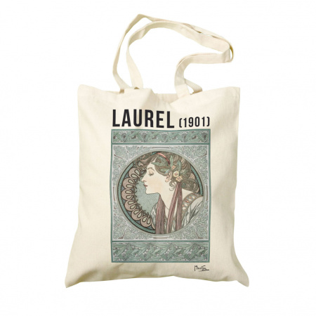 detail Plátěná taška Alfons Mucha - Laurel
