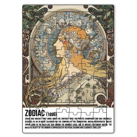 detail Puzzle Alfons Mucha - Zodiac