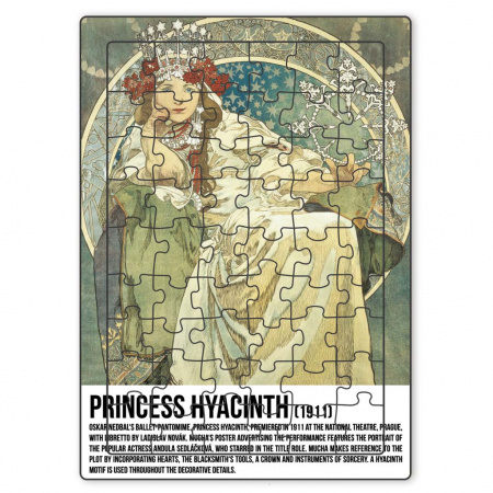 detail Puzzle Alfons Mucha - Princezna