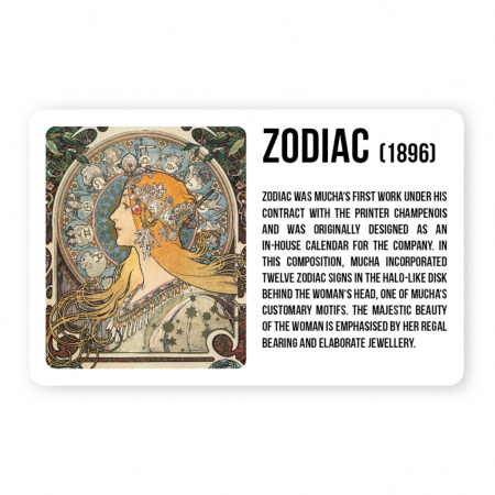 detail Magnet Alfons Mucha - Zodiac