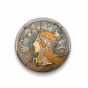 náhled Magnet Alfons Mucha - Zodiak, kulatý, 5 cm