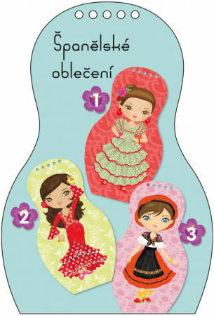 detail Oblékáme španělské panenky Ines - omalovánky