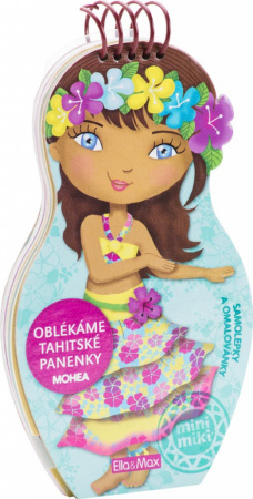 detail Oblékáme tahitské panenky Mohea - omalovánky