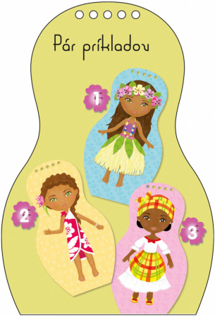 detail Oblékáme tahitské panenky Mohea - omalovánky