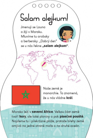 detail Oblékáme marocké panenky LOUNA – Omalovánky