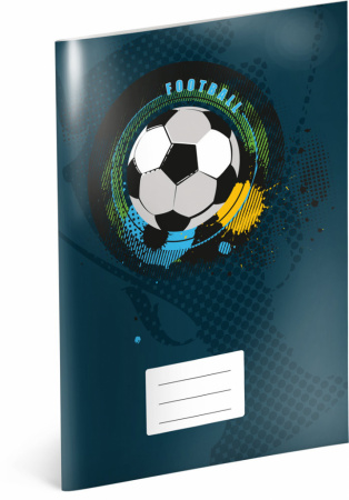 detail Školní sešit Fotbal, A4, 40 listů, čtverečkovaný