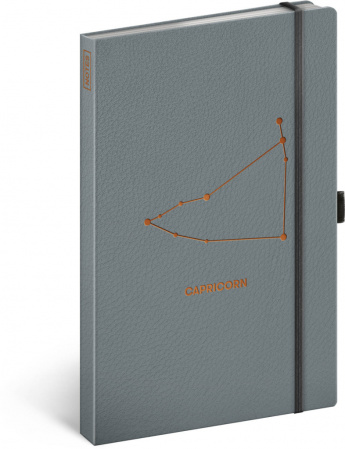 detail Notes Zvěrokruh Kozoroh, linkovaný, 13 × 21 cm