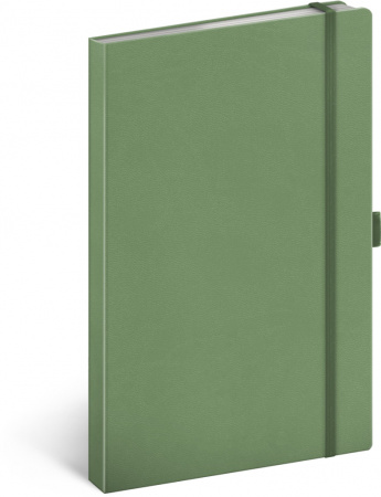 detail Notes Zelený, tečkovaný, 13 × 21 cm