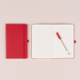 náhled Notes Červený, linkovaný, 13 × 21 cm