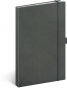 náhled Notes Šedý, linkovaný, 13 × 21 cm