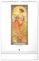 náhled Nástěnný kalendář Alfons Mucha 2025, 33 × 46 cm