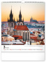 náhled Nástěnný kalendář Praha 2025, 30 × 34 cm