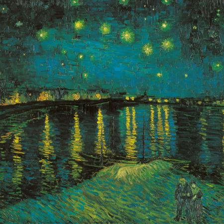 detail Poznámkový kalendář Vincent van Gogh 2025, 30 × 30 cm