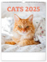 náhled Nástěnný kalendář Kočky 2025, 30 × 34 cm