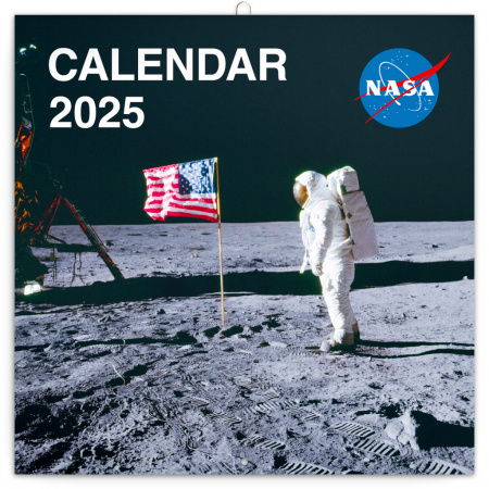 detail Poznámkový kalendář NASA 2025, 30 × 30 cm