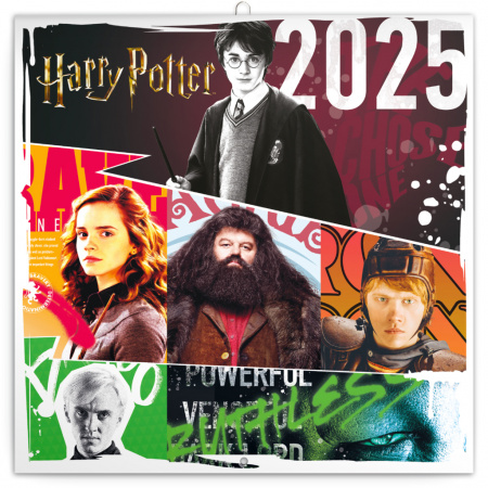 detail Poznámkový kalendář Harry Potter 2025, 30 × 30 cm
