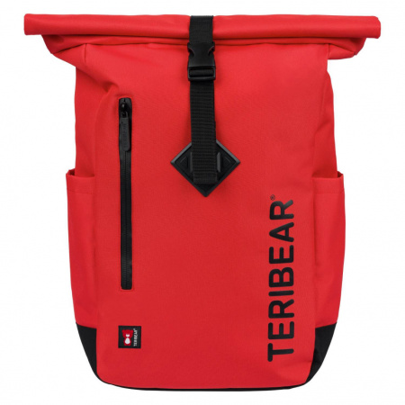 detail BAAGL Zavinovací batoh TERIBEAR červený