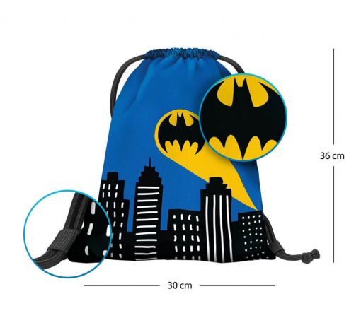 detail BAAGL Předškolní sáček Batman modrý