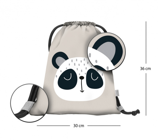 detail BAAGL Předškolní sáček Panda