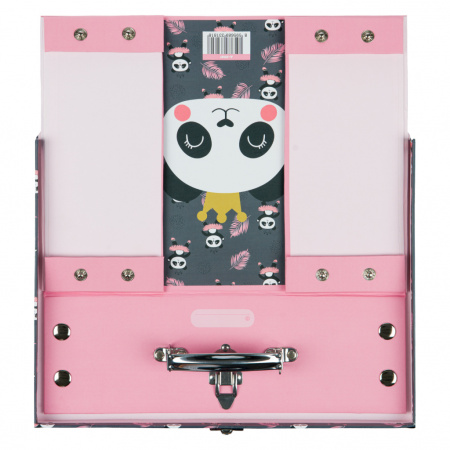 detail BAAGL Skládací školní kufřík Panda s kováním
