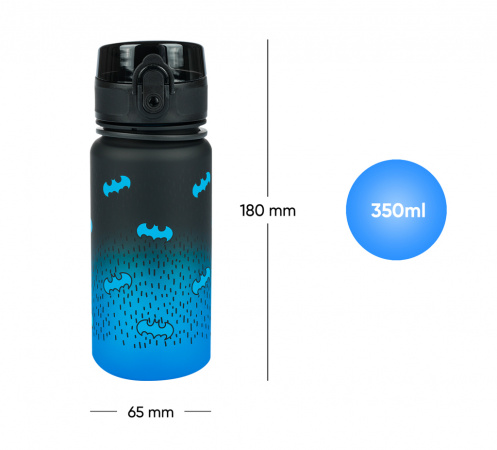 detail BAAGL Tritanová láhev na pití Gradient Batman Blue, 350 ml